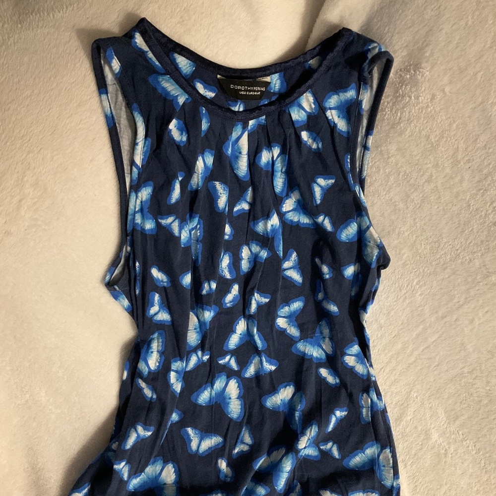 Dorothy Perkins navy blue butterfly t-shirt